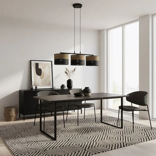 EMIBIG 1653/3 KARBON 3 BL BROWN LAMPA WISZĄCA