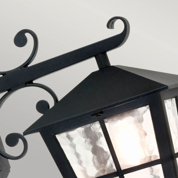 ELSTEAD CANTERBURY BL52M BLACK Wall Lantern