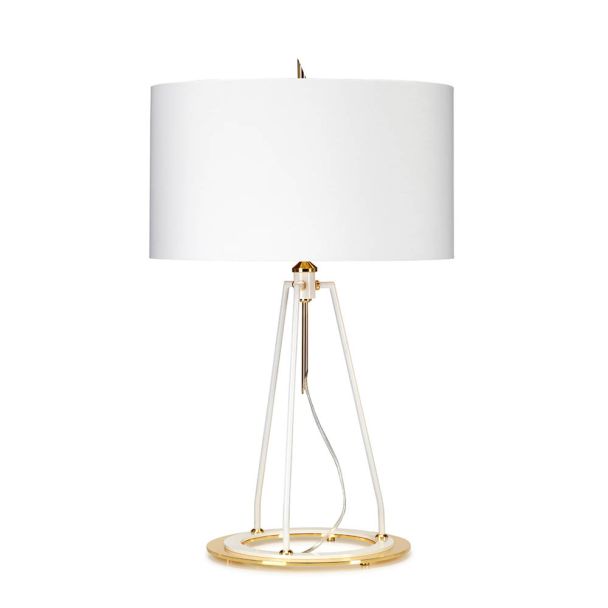 ELSTEAD Ferrara FERRARA-TL-WPG Table Lamp - White and Polished Gold