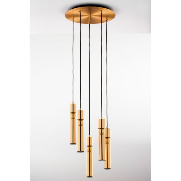 JUPITER ALAS lampa wisząca 5-punktowa mosiądz kulka ms 2020