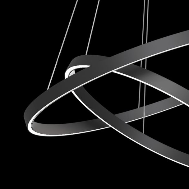 MAYTONI MOD058PL-L74B4K Technical Rim Pendant Lamp Black