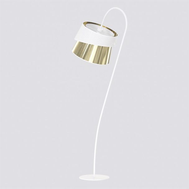 EMIBIG 1710/LP1 CANVA LP1 WHITE GOLD Lampa podłogowa