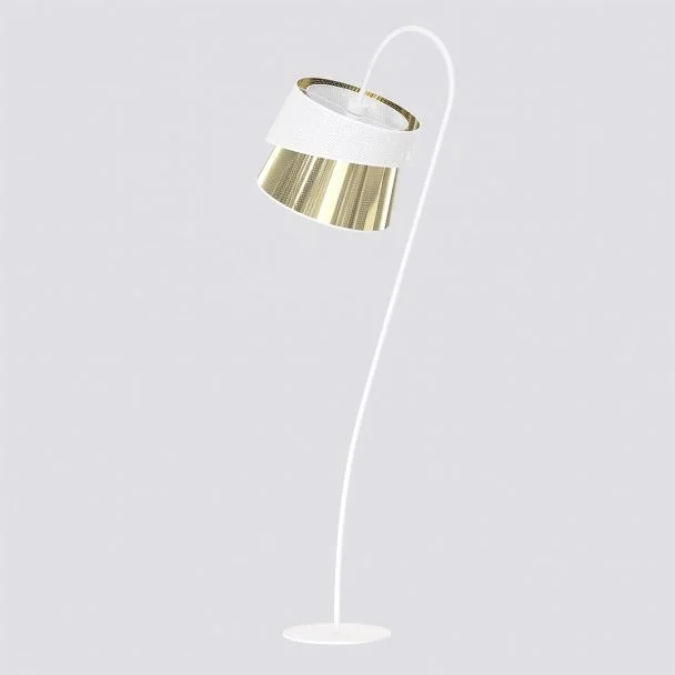 EMIBIG 1710/LP1 CANVA LP1 WHITE GOLD  Lampa podłogowa
