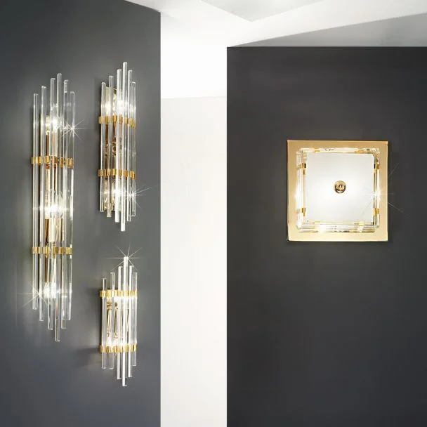 KOLARZ 0342.62S.3 ONTARIO lampa ścienna złoto 24K