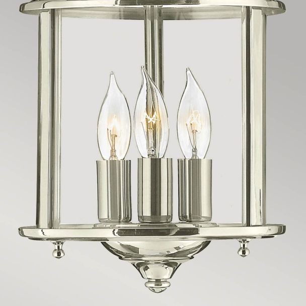 ELSTEAD Gentry HK-GENTRY-P-S-PN 3 Light Small Pendant - Polished Nickel