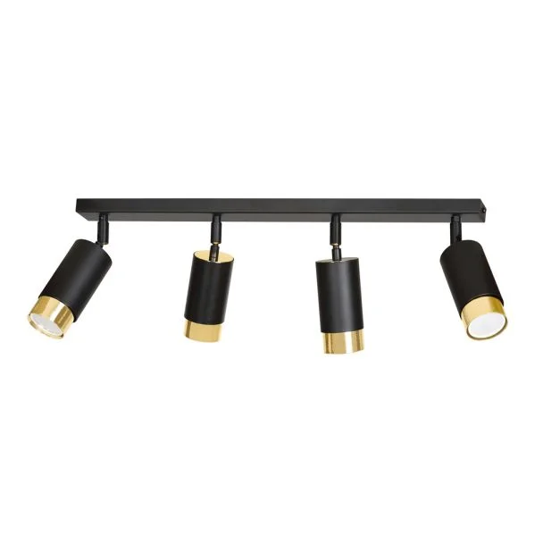 EMIBIG 965/4 LAMPA SUFITOWA HIRO 4 BL/GOLD