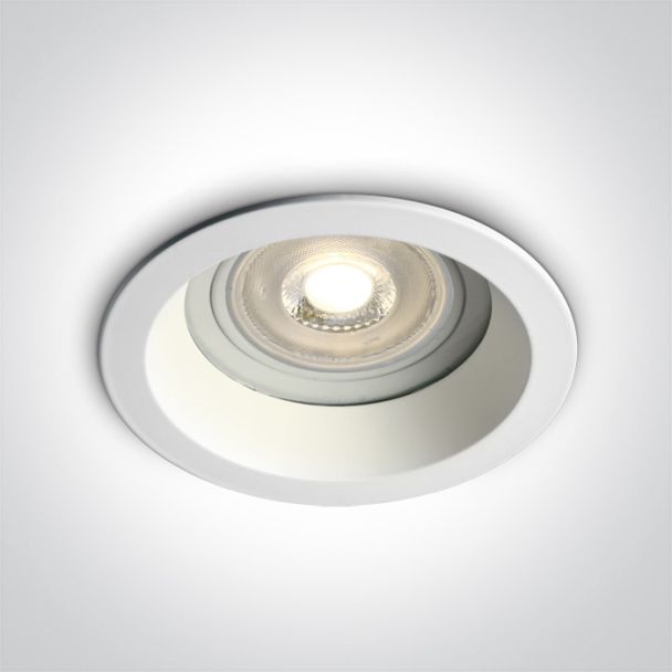 ONE LIGHT 10105R2/W Kedares biały wpust z oprawką GU10 MR16 50W IP65 dark light