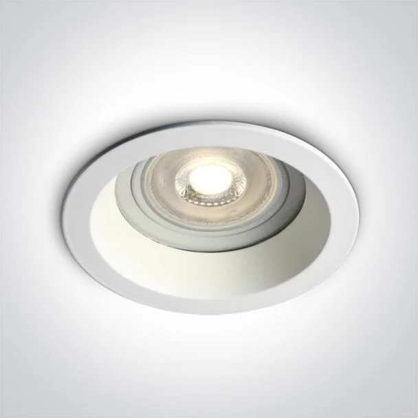 ONE LIGHT 10105R2/W Kedares biały wpust z oprawką GU10 MR16 50W IP65 dark light