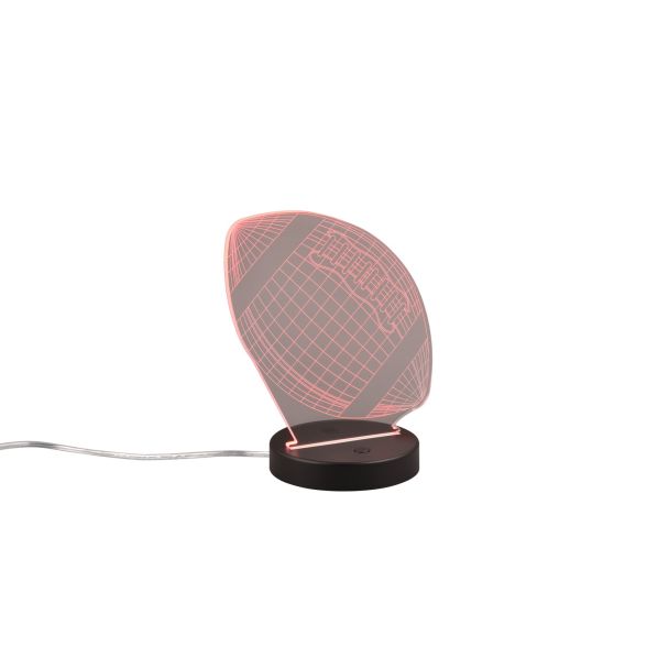 RL FOOTBALL R52821132 LAMPA STOŁOWA czarny