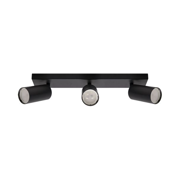 IDEUS 3765 MANAM GU10 3L BLACK Oprawa ścienno-sufitowa