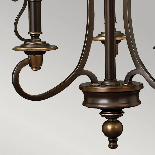 ELSTEAD PLYMOUTH HK/PLYMOUTH3 3Lt Chandelier