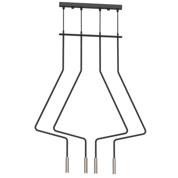 ANTIGO Lampa wisząca no. Vi 4 - Czarna (1120 mm) 5141