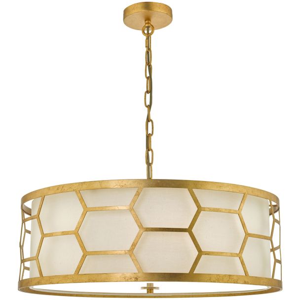 DAR EPS0412 EPSTEIN 4LT PENDANT GOLD IVORY