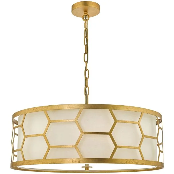 DAR EPS0412 EPSTEIN 4LT PENDANT GOLD IVORY