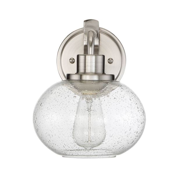 ELSTEAD Trilogy QZ-TRILOGY1-BN 1 Light Wall Light - Brushed Nickel