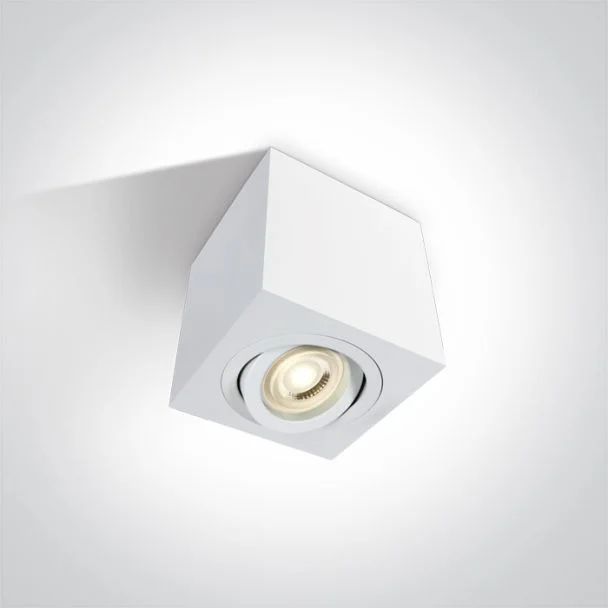 ONE LIGHT 12105AC/W Langadas biała oprawa sufitowa z oprawką GU10 MR16 10W