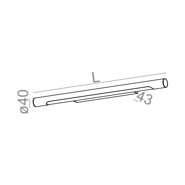AQFORM 20216 THIN TUBE LED hermetic kinkiet