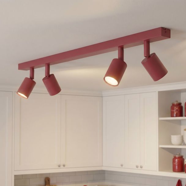 EMIBIG 1704/4 FLASH 4 BURGUNDY Lampa sufitowa