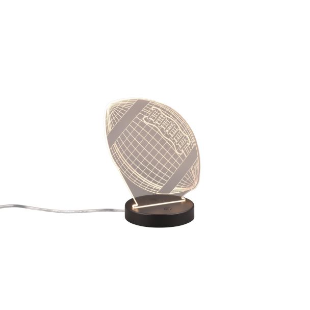 RL FOOTBALL R52821132 LAMPA STOŁOWA czarny