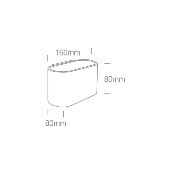 ONE LIGHT 60056/B Glafki czarny kinkiet z oprawką G9 30W