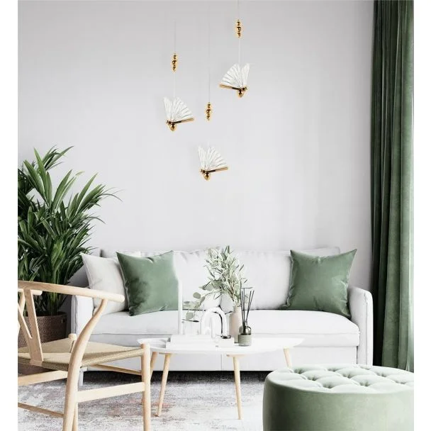 MOOSEE MSE010100322 MOOSEE lampa wisząca BUTTERFLY M złota