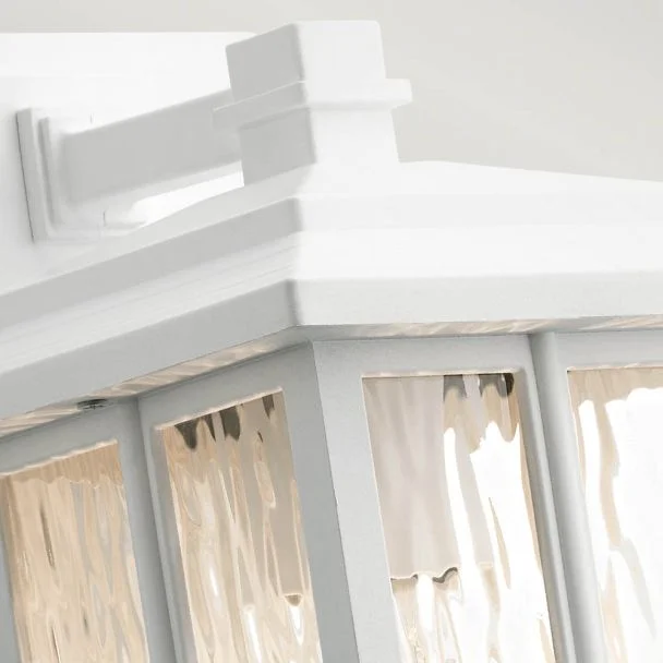 ELSTEAD Beacon Square KL-BEACON-SQUARE-S-WHT 1 Light Wall Lantern