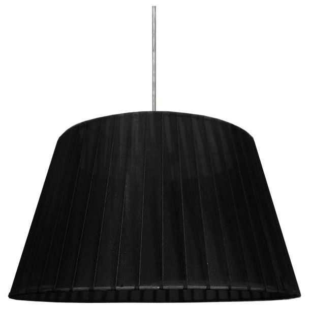 CANDELLUX 31-23285 NOTIZIA LAMPA WISZĄCA SATYNOWY 37 1X60W E27 ABAŻUR CZARNY
