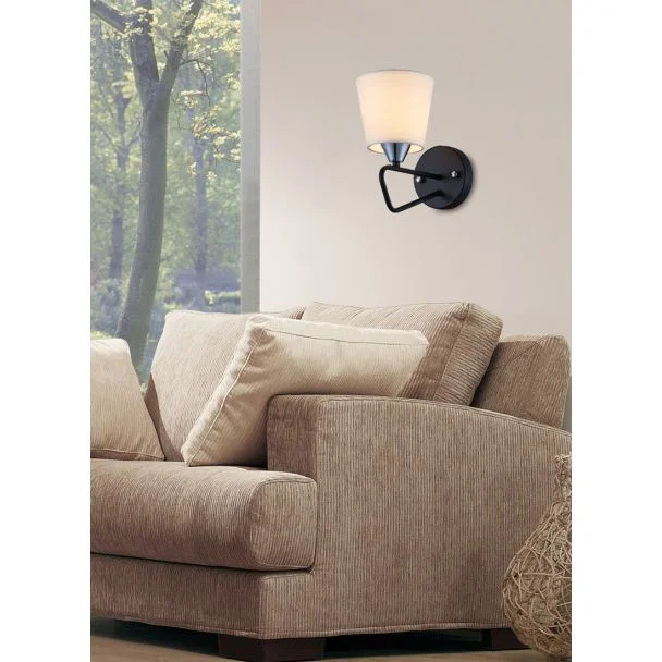 CANDELLUX 50401090 KINKIET MORLEY 1 CZARNY