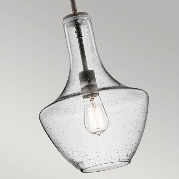 ELSTEAD Everly KL-EVERLY-P-S-OZ 1 Light Small Pendant - Olde Bronze