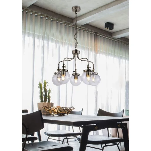 CANDELLUX 35-70876 BALLET LAMPA WISZĄCA 5X40W E27 PATYNOWY