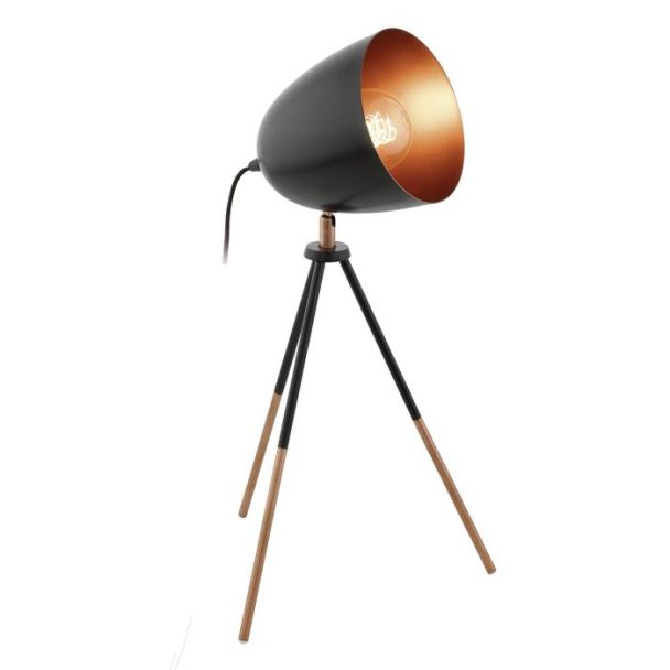EGLO 49385 LAMPA CHESTER OPRAWA STOŁOWA TL/1 E27 SCHWARZ/KUPFER CHESTER