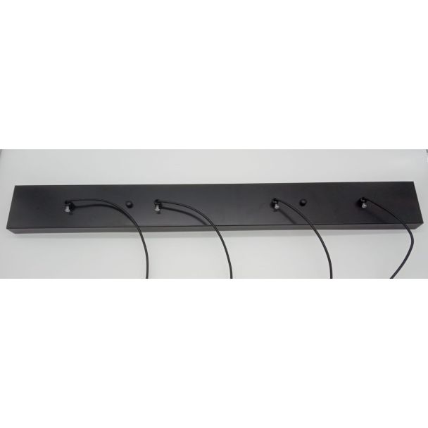 Step into design XT068-4P Lampa wisząca LINEA-4 LONG czarna 70 cm