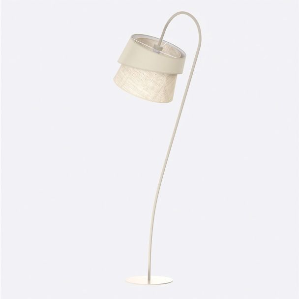 EMIBIG 1712/LP1 CANVA LP1 MOKKA RATTAN Lampa podłogowa