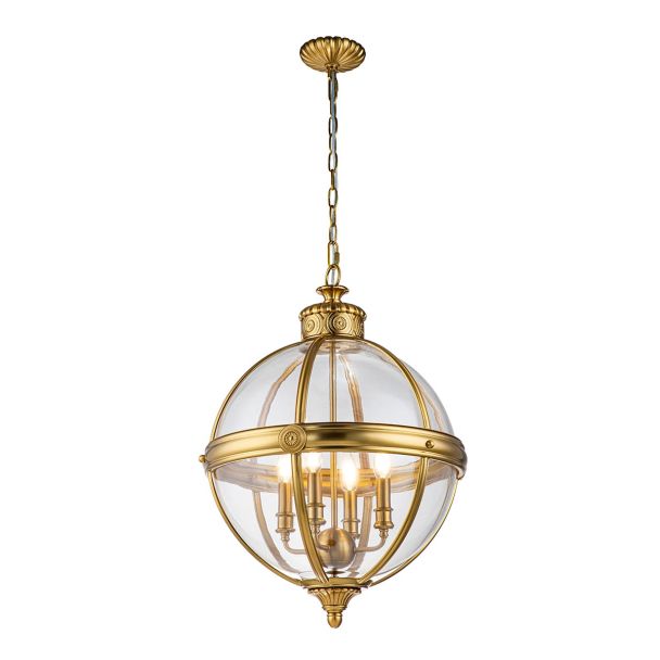 ELSTEAD FE-ADAMS-4P-BB Lampa wisząca Adams - 4 PŁ - Oksydowany mosiądz