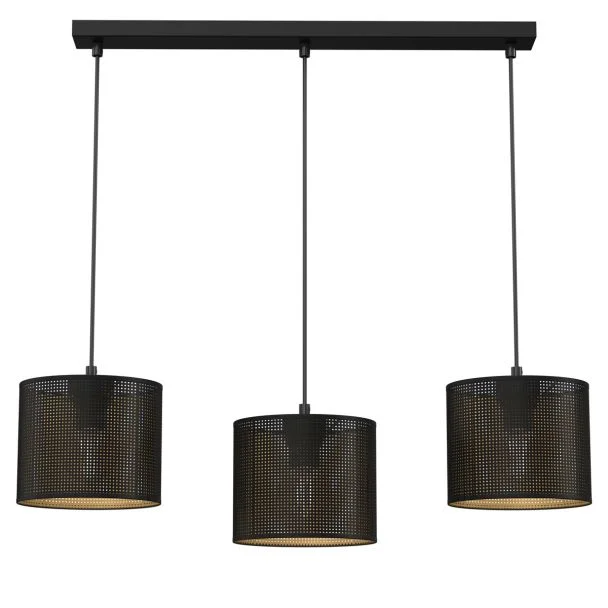 LUMINEX 5253 oprawa sufitowa Loft shade żyrandol czarny złoty