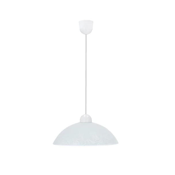 CANDELLUX 31-16850 MACARI LAMPA WISZĄCA 1X60W E27 KLOSZ BIAŁY Z WZOREM