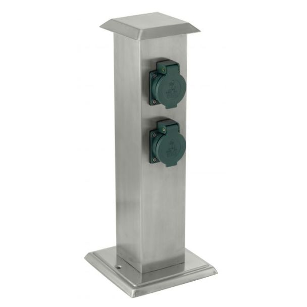 EGLO 90748 GARTEN-STECKDOSENSÄULE EDELSTAHL PARK 4 Oświetlenie zewnętrzne