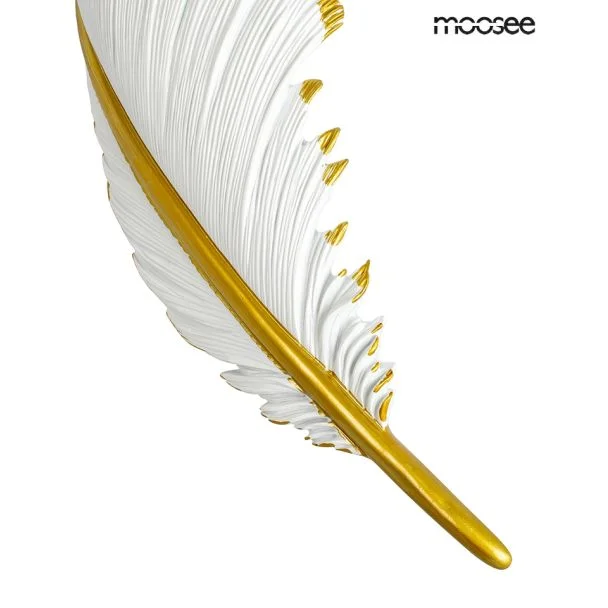 MOOSEE MSE010100388 MOOSEE lampa ścienna PIÓRKO biała / złota