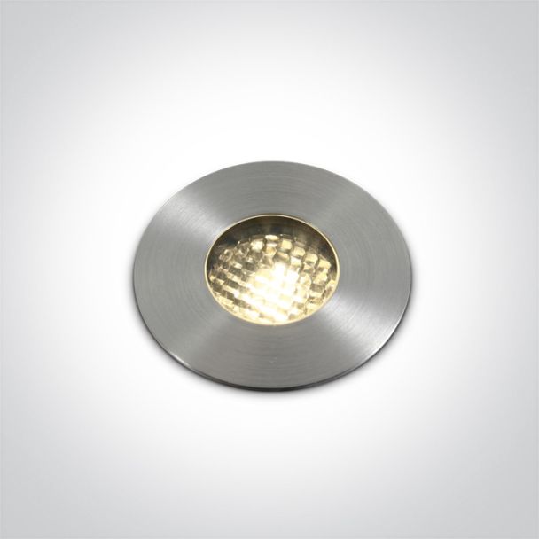 ONE LIGHT 69052/W Karea wpust ze stali nierdzewnej COB LED o strukturze plastra miodu 3W IP67