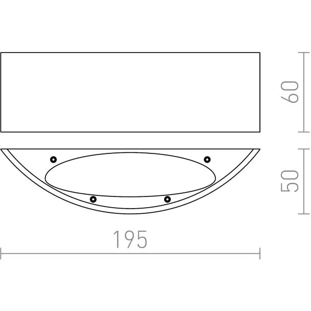 RENDL R12591 NAXOS ścienna szczotkowany metal 230V LED 6W 3000K