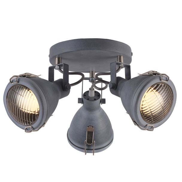 CANDELLUX 98-71132 CRODO LAMPA SUFITOWA PLAFON 3X40W E14 SZARY