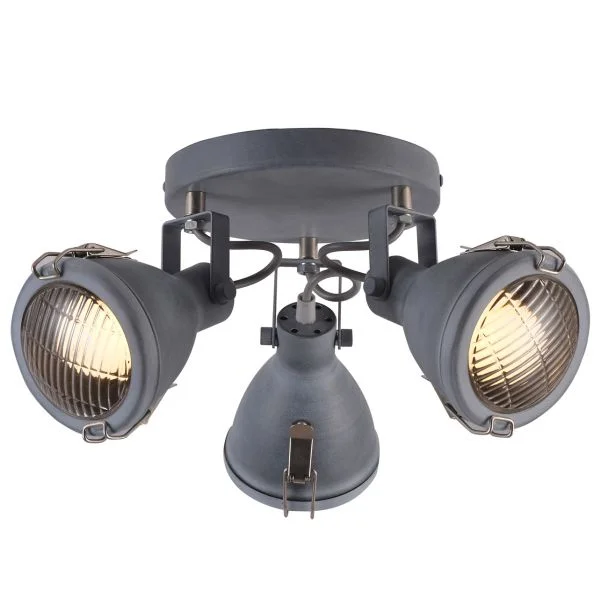 CANDELLUX 98-71132 CRODO LAMPA SUFITOWA PLAFON 3X40W E14 SZARY