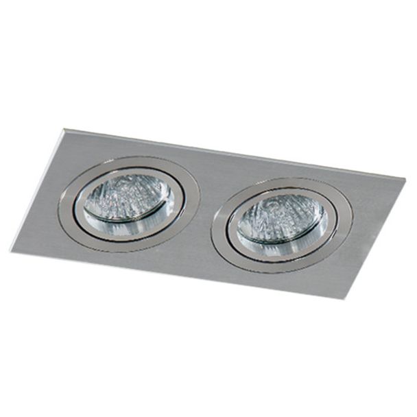 AZZARDO SN-6812S-ALU / AZ2438 Caro 2 Square (aluminium) Lampa wpuszczane