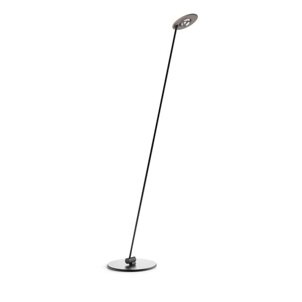 YASKR FL0104 SOLENIA lampa podłogowa czarny + szczotkowane różowe złoto