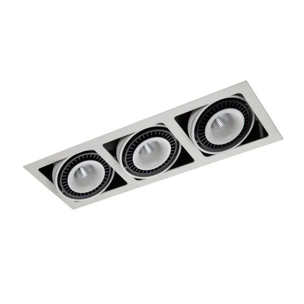 ITALUX GL7116-3/54W WH+BL Alesso lampa podtynkowa biały,czarny 3000K