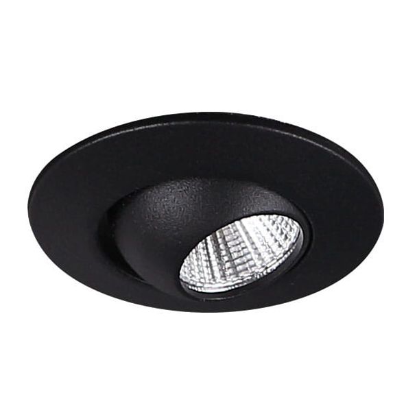 Maxlight Yuca Round Tilted H0105 Oprawa podtynkowa Czarna