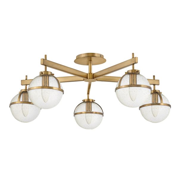 ELSTEAD HK-HOLLIS-5-C-HB Półplafon Hollis - 5 źródeł światła - Stary mosiądz