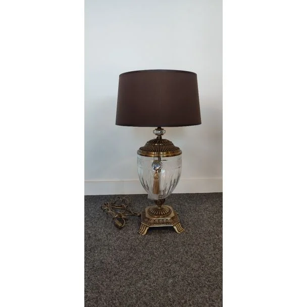 WYPRZEDAŻ KUTEK ESTI EST-LG-1(P) Klasyczna lampa stołowa z abażurem