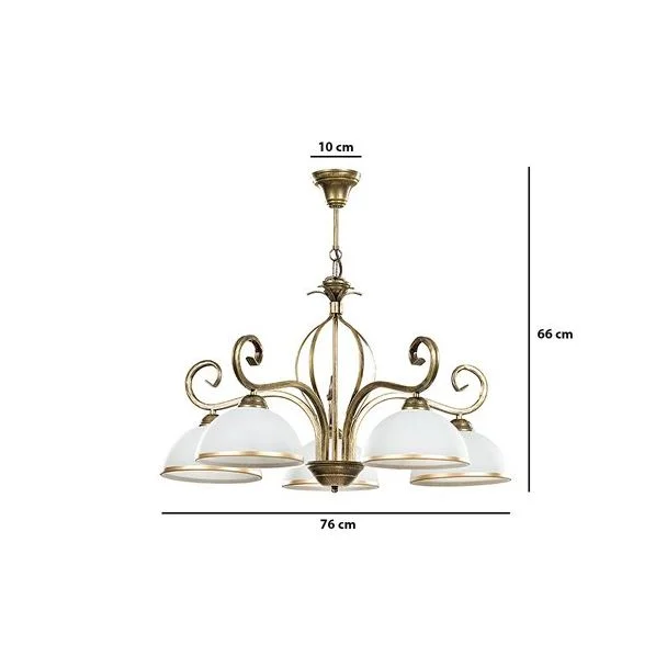 EMIBIG 149/5 WIVARA 5 GOLD LAMPA WISZĄCA