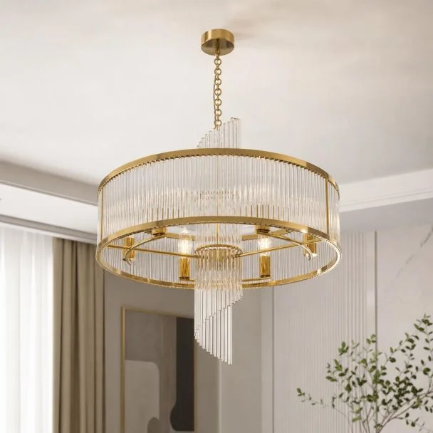 WYPRZEDAŻ MAYTONI Lampa wisząca MOD174PL-06G — wizualizacja aranżacji AI